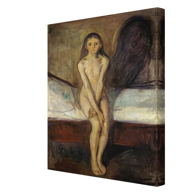 Leinwandbild - Edvard Munch - Pubertät - Hochformat 4:3