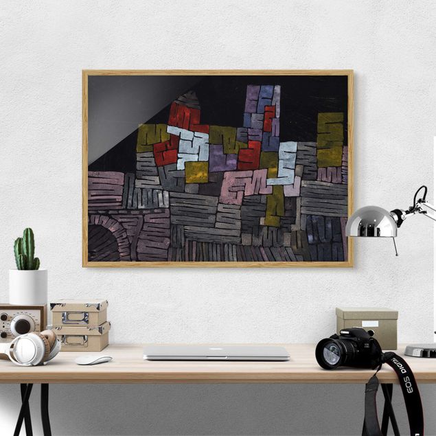 Expressionistische Gemälde Paul Klee - Altes Gemäuer