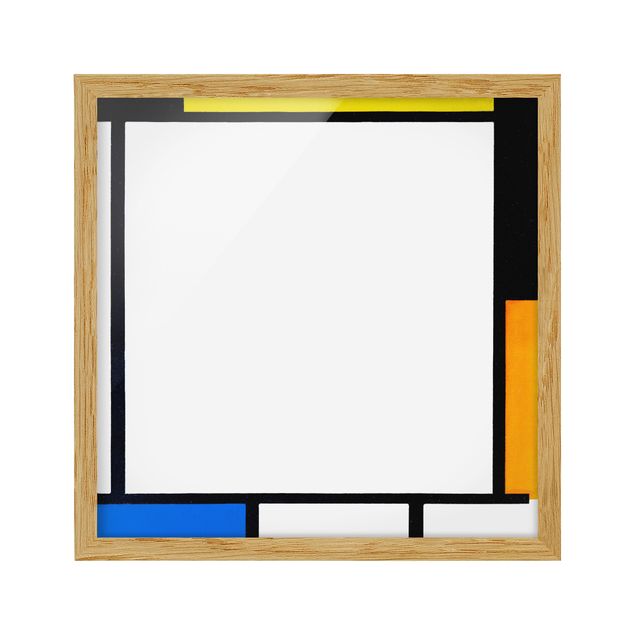 Abstrakte Bilder mit Rahmen Piet Mondrian - Komposition II