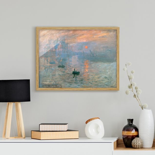 Moderne Bilder mit Rahmen Claude Monet - Impression