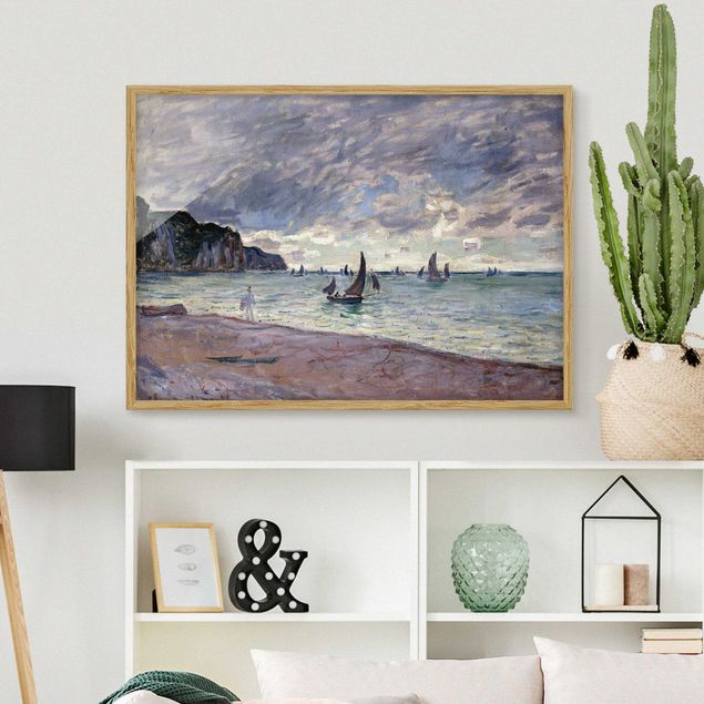 Moderne Bilder mit Rahmen Claude Monet - Küste von Pourville