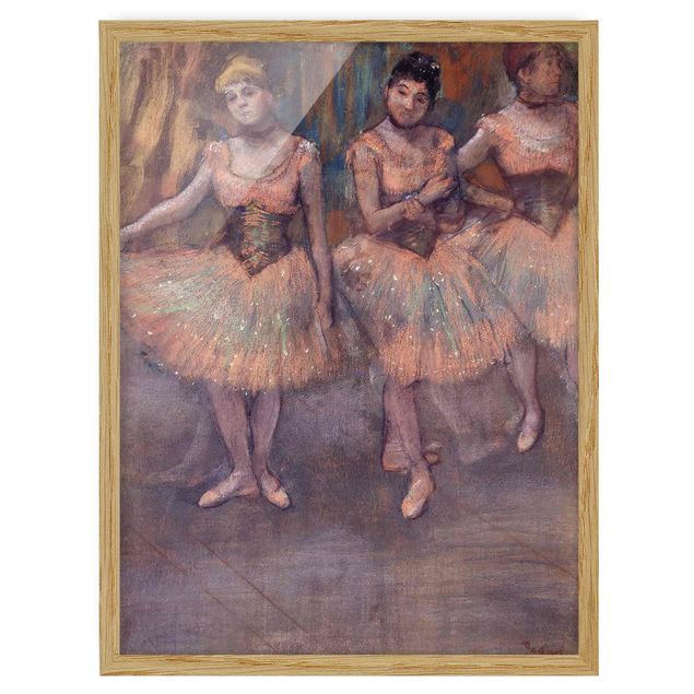 Tiere Bilder mit Rahmen Edgar Degas - Tänzerinnen vor Exercice