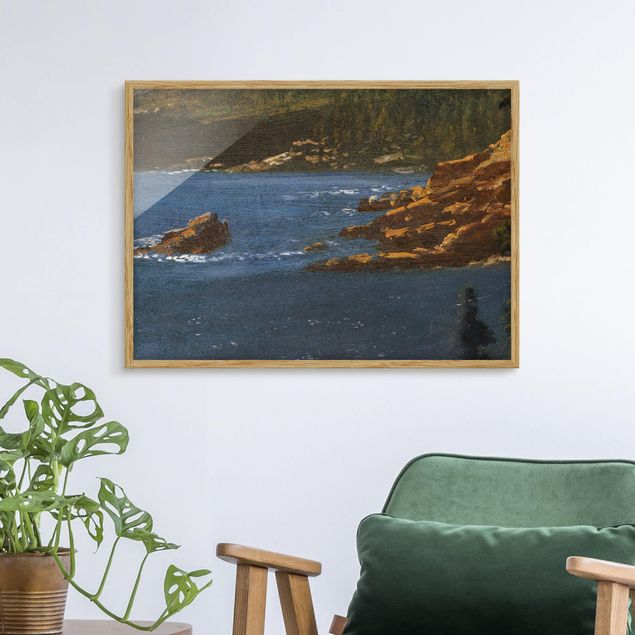 Moderne Bilder mit Rahmen Albert Bierstadt - California Coast