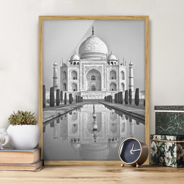 Moderne Bilder mit Rahmen Taj Mahal mit Garten