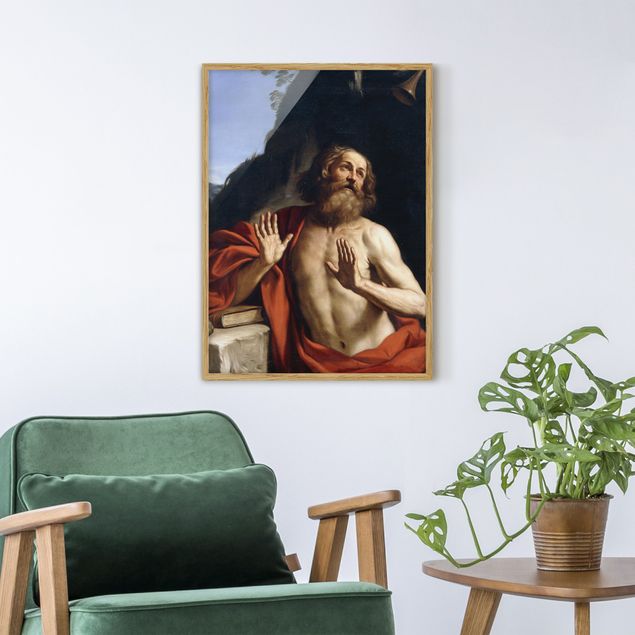 Moderne Bilder mit Rahmen Guercino - Der heilige Hieronymus