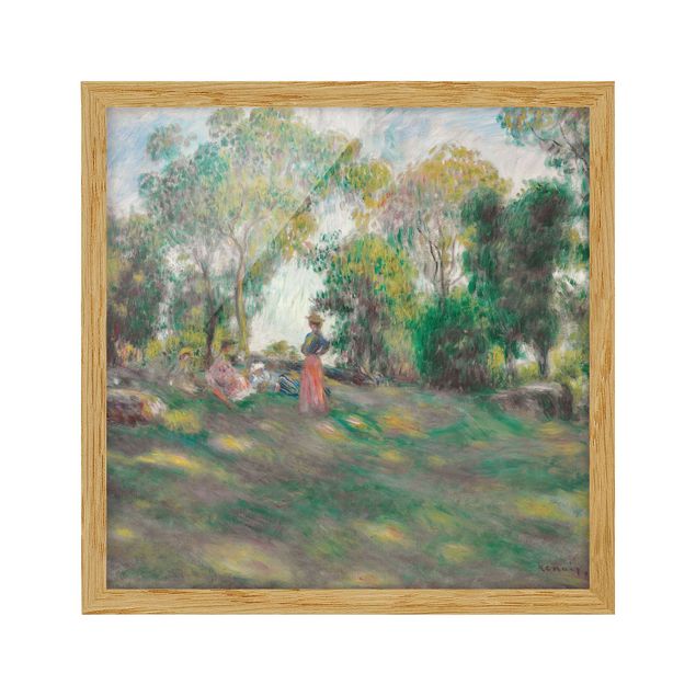 Natur Bilder mit Rahmen Auguste Renoir - Landschaft mit Figuren