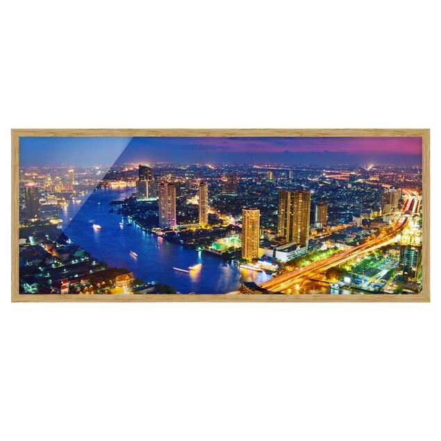 Wandbilder mit Rahmen Bangkok Skyline