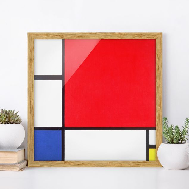 Impressionistische Bilder Piet Mondrian - Komposition Rot Blau Gelb