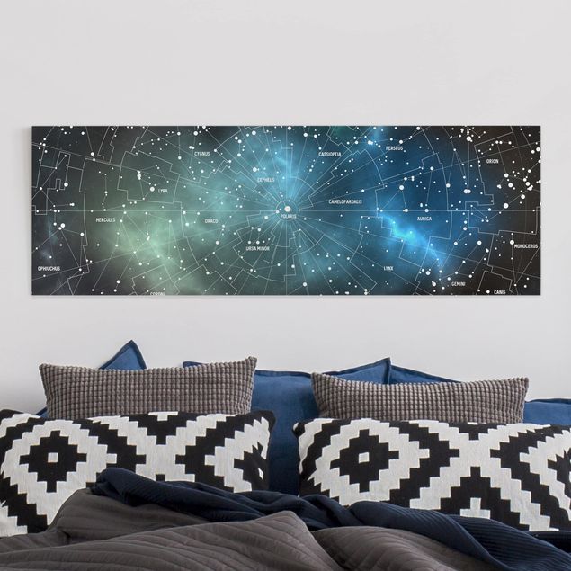 Wandbilder Sternbilder Karte Galaxienebel