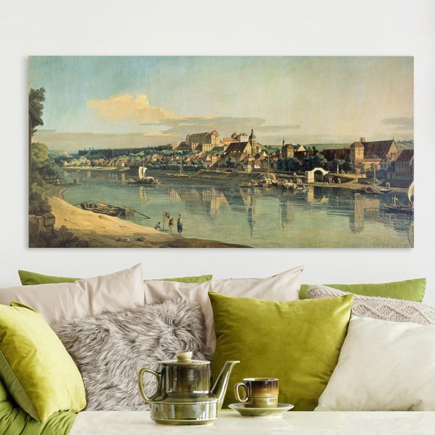 Leinwand Natur Bernardo Bellotto - Blick auf Pirna