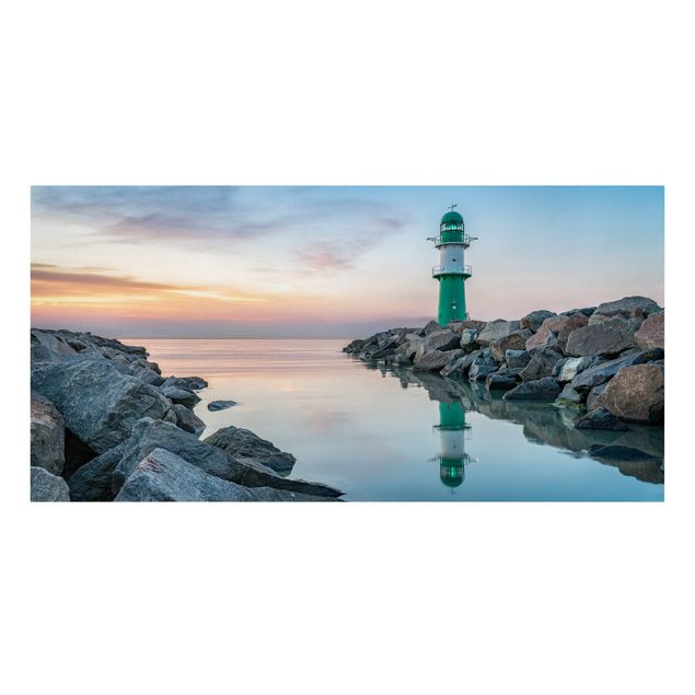 Leinwandbilder Sunset at the Lighthouse