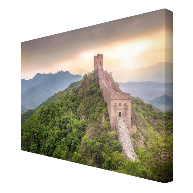 Leinwandbild - Die unendliche Mauer von China - Querformat 3:2