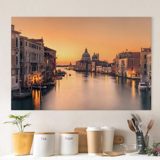 Skyline Leinwandbild Goldenes Venedig