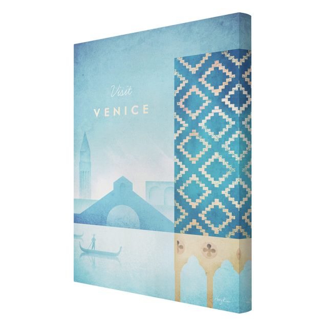 Leinwandbild - Reiseposter - Venedig - Hochformat 3:2