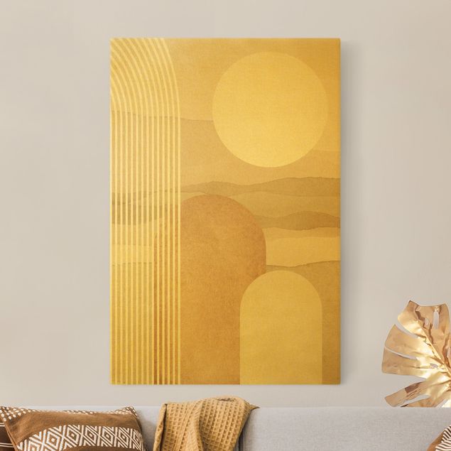 Wandbilder Geometrische Formen - Sonnenaufgang