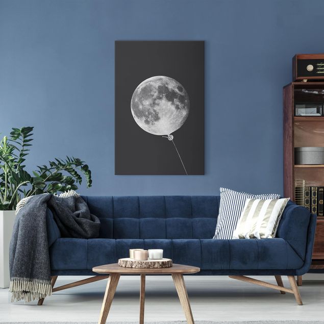 schöne Bilder Luftballon mit Mond