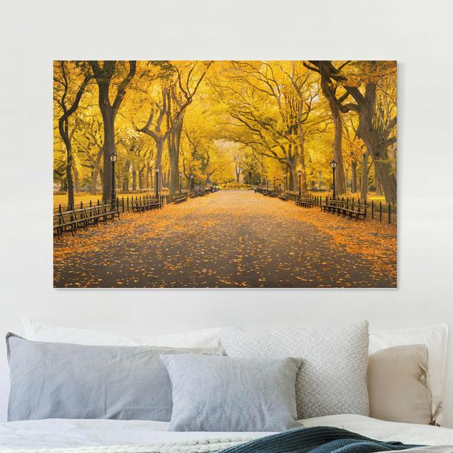 Leinwand New York Herbst im Central Park