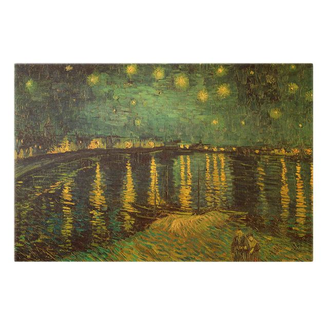 schöne Bilder Vincent van Gogh - Sternennacht über der Rhône