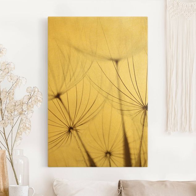 Leinwandbilder Gold Canvas Sanfte Gräser