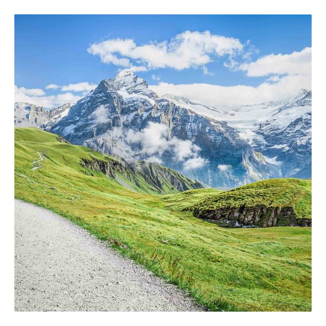 schöne Leinwandbilder Grindelwald Panorama