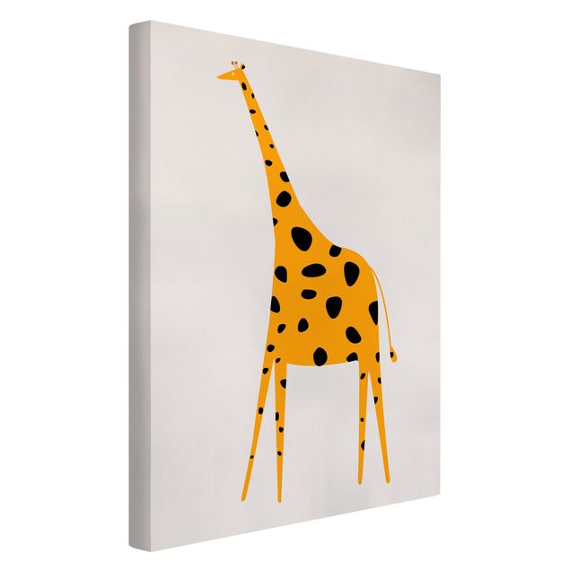 Leinwandbilder kaufen Gelbe Giraffe