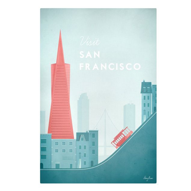 Leinwandbilder Reiseposter - San Francisco