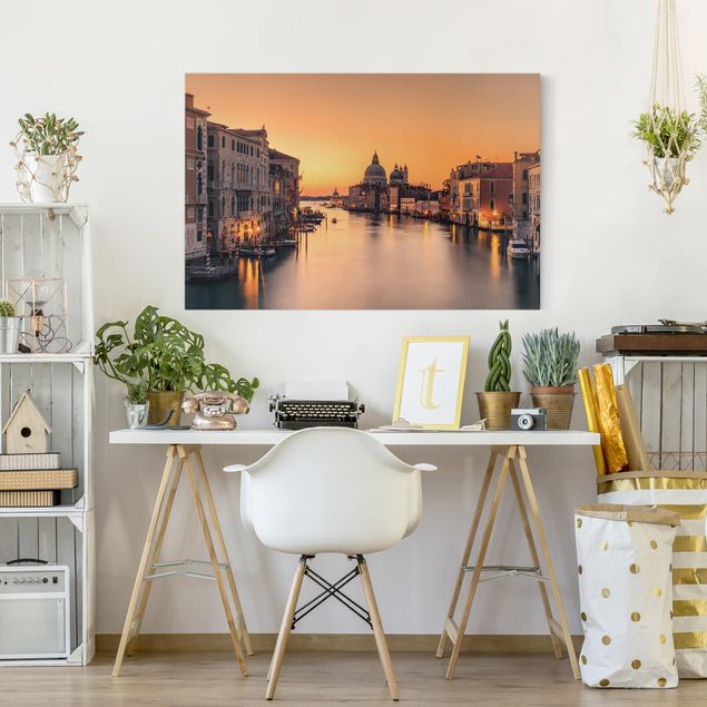Leinwandbilder kaufen Goldenes Venedig
