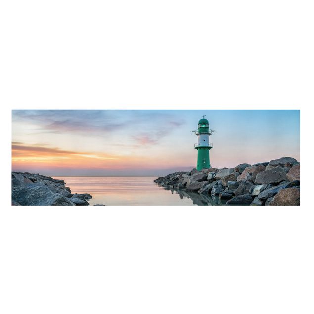 Leinwandbilder kaufen Sunset at the Lighthouse