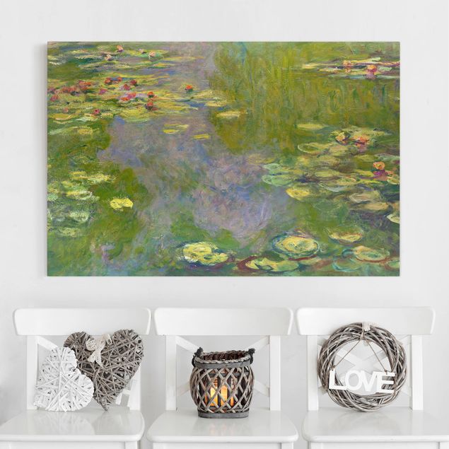 Blumenbilder auf Leinwand Claude Monet - Grüne Seerosen