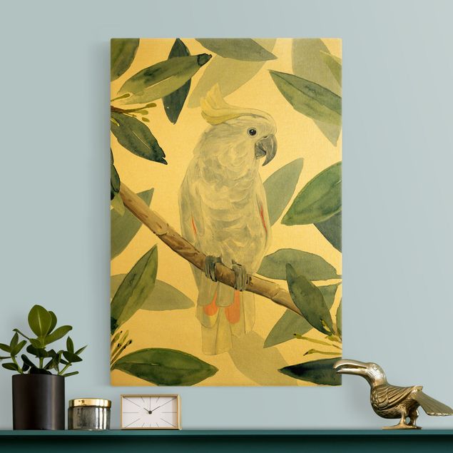 Leinwandbild Vögel Tropischer Kakadu II