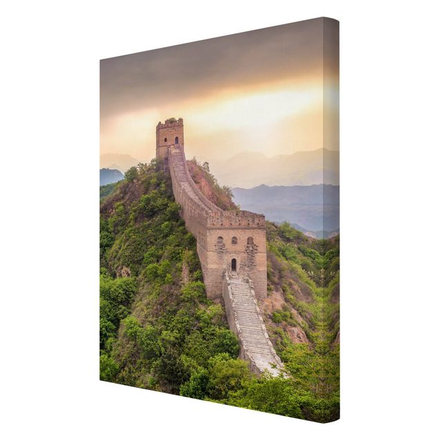 Leinwandbild - Die unendliche Mauer von China - Hochformat 2:3