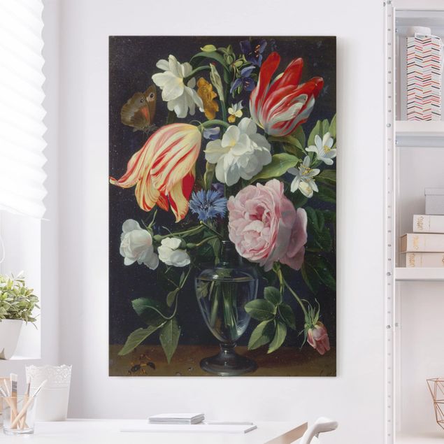 Blumenbilder auf Leinwand Daniel Seghers - Vase mit Blumen