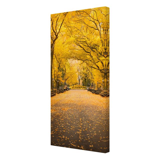 Leinwandbild - Herbst im Central Park - Hochformat 1:2