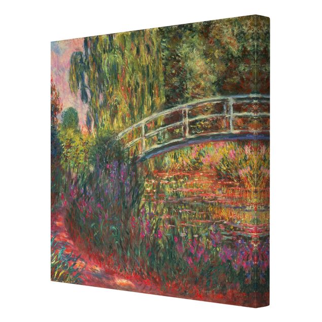Leinwandbilder Claude Monet - Japanische Brücke im Garten von Giverny