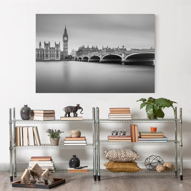 Leinwandbilder Städte Westminster Brücke und Big Ben