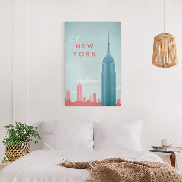 Skyline Leinwandbild Reiseposter - New York
