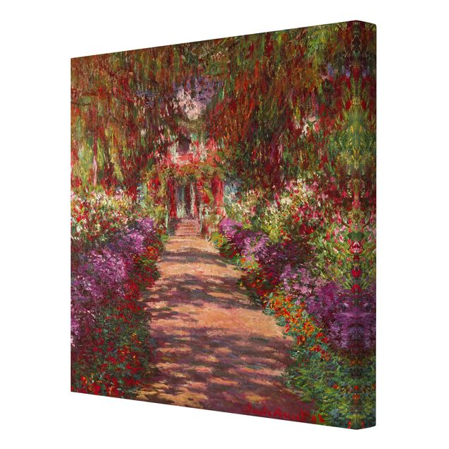 Leinwandbilder Claude Monet - Weg in Monets Garten in Giverny
