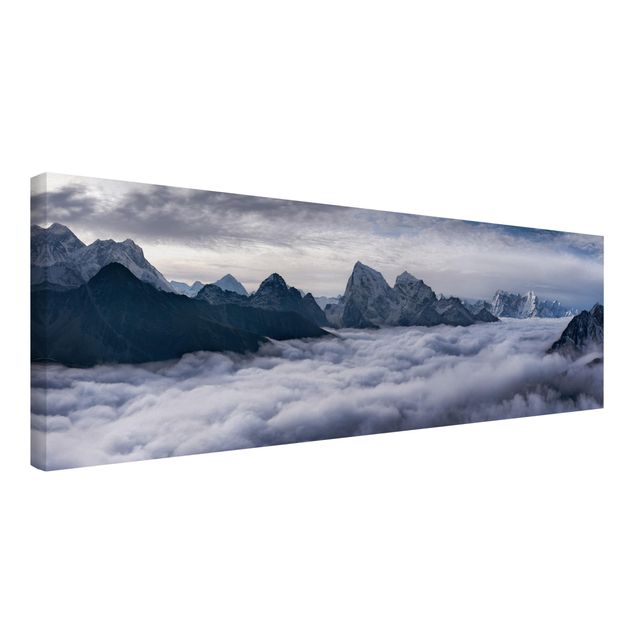 schöne Leinwandbilder Wolkenmeer im Himalaya