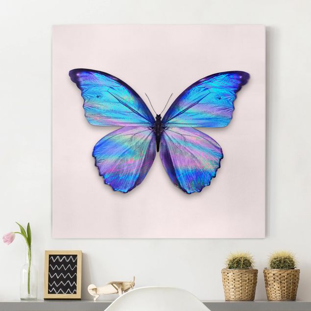 Leinwand Schmetterling Holografischer Schmetterling