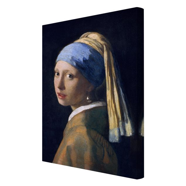 Leinwandbild - Jan Vermeer van Delft - Das Mädchen mit dem Perlenohrgehänge - Hochformat 3:2