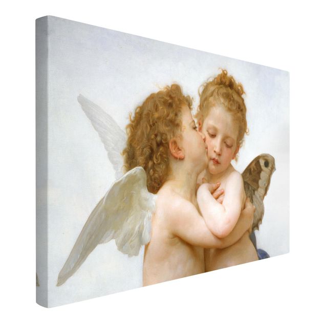 Leinwandbild - William Adolphe Bouguereau - Der erste Kuss - Querformat 2:3