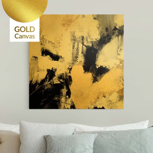 Leinwandbilder Gold Gold Collage