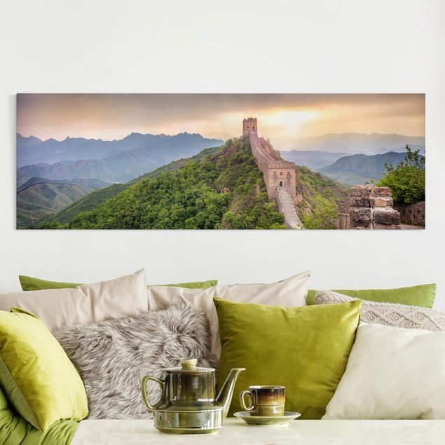 Leinwandbilder Naturmotive Die unendliche Mauer von China
