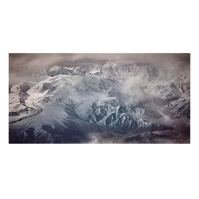 Leinwandbild - Berge von Tibet - Querformat 1:2