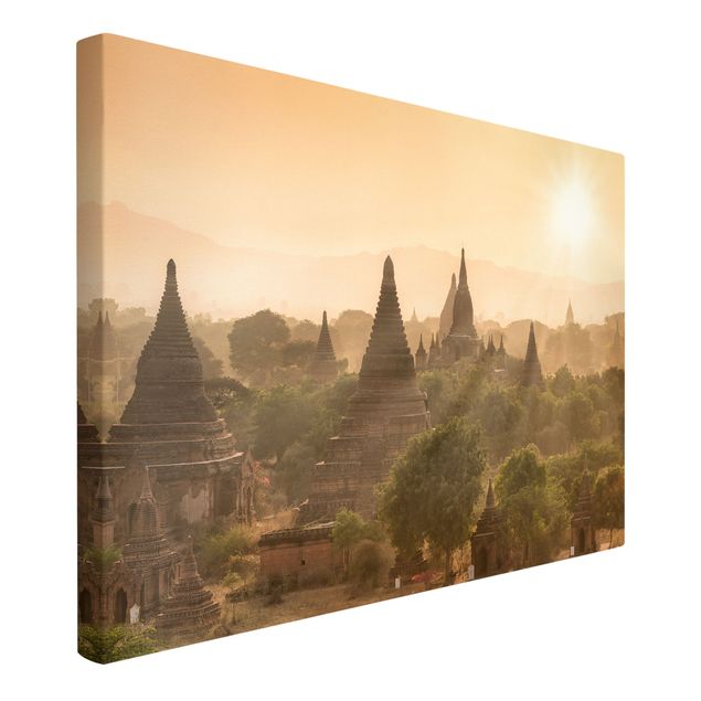 Wandbilder Sonnenuntergang über Bagan