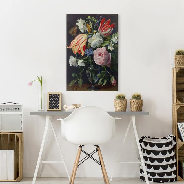 schöne Leinwandbilder Daniel Seghers - Vase mit Blumen