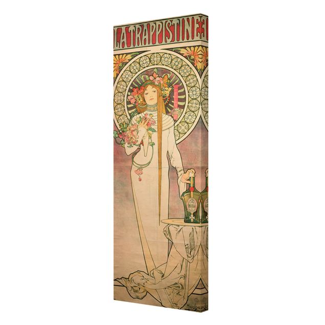 schöne Leinwandbilder Alfons Mucha - Werbeplakat für La Trappistine