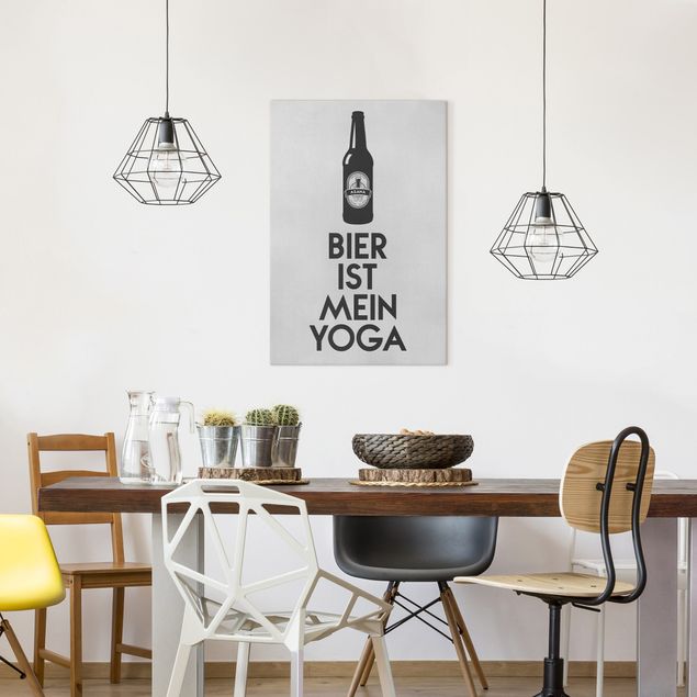 Kubistika Prints Bier Ist Mein Yoga