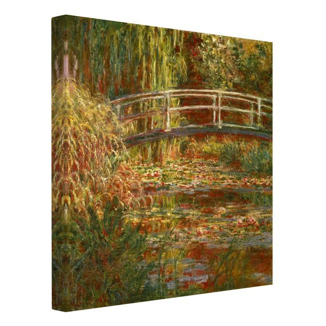 Bilder Claude Monet - Seerosenteich und japanische Brücke (Harmonie in rosa)