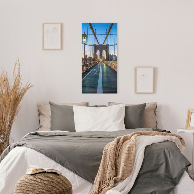 Skyline Leinwand Morgenblick von der Brooklyn Bridge